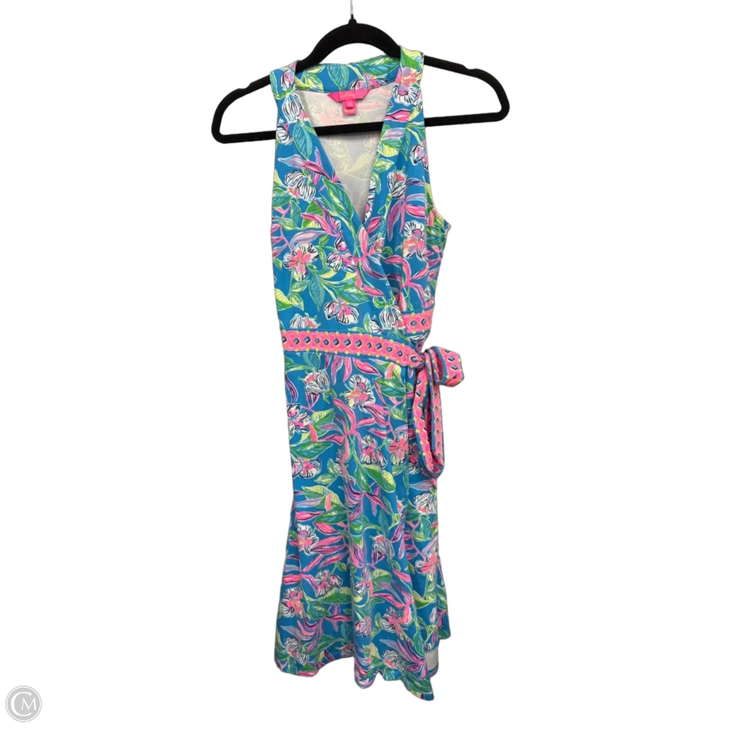 Dress Designer By Lilly Pulitzer In Blue & Pink, Size: M