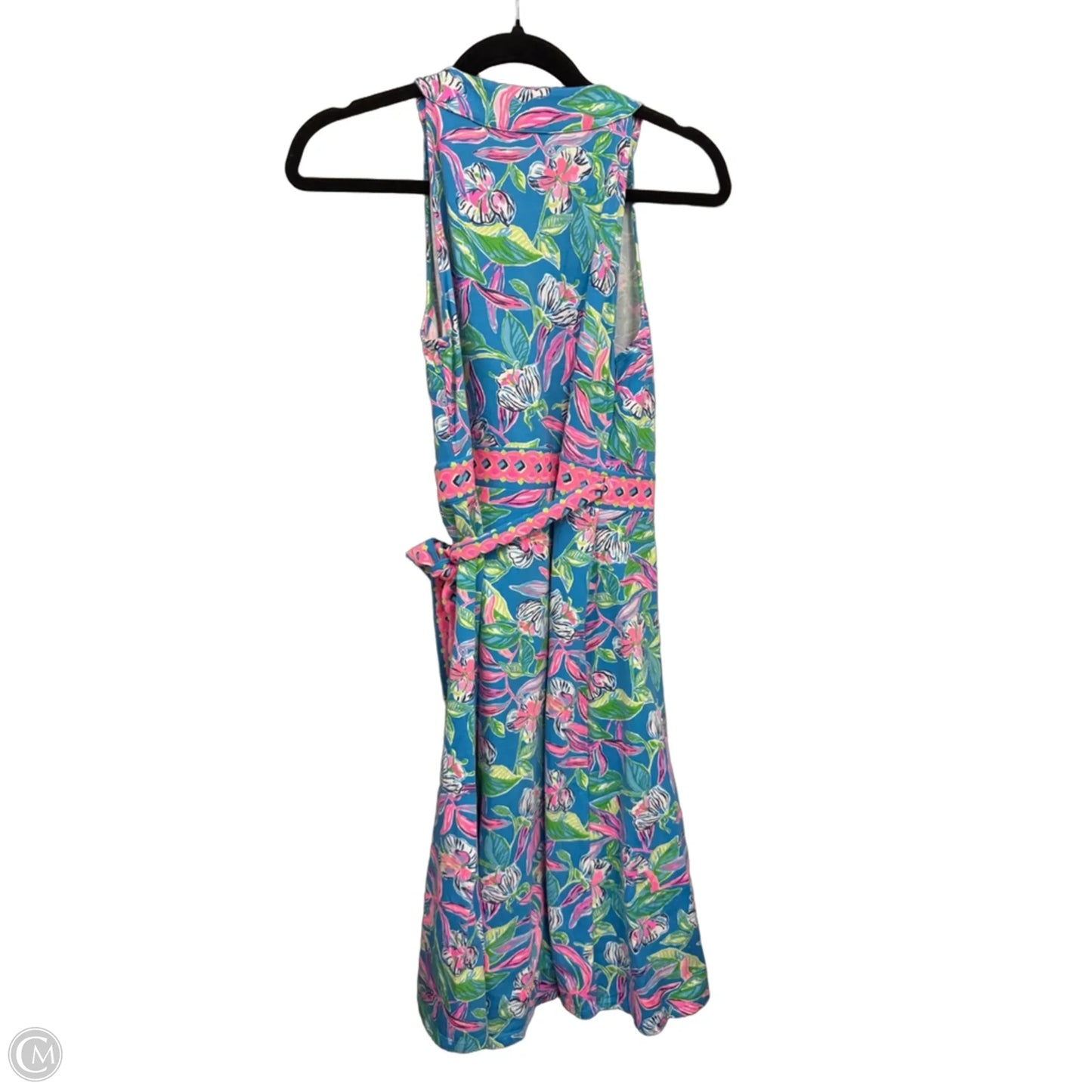 Dress Designer By Lilly Pulitzer In Blue & Pink, Size: M