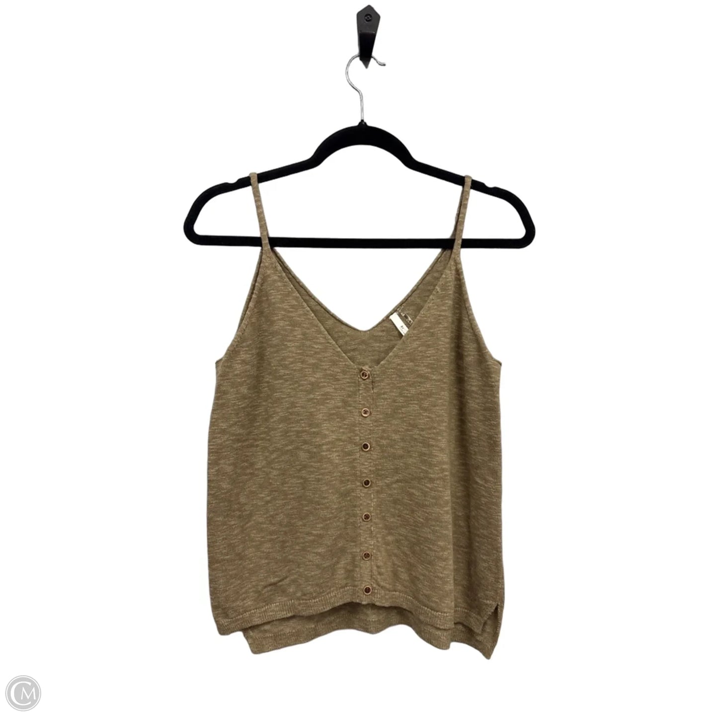 Top Sleeveless By Be Cool In Green, Size: M
