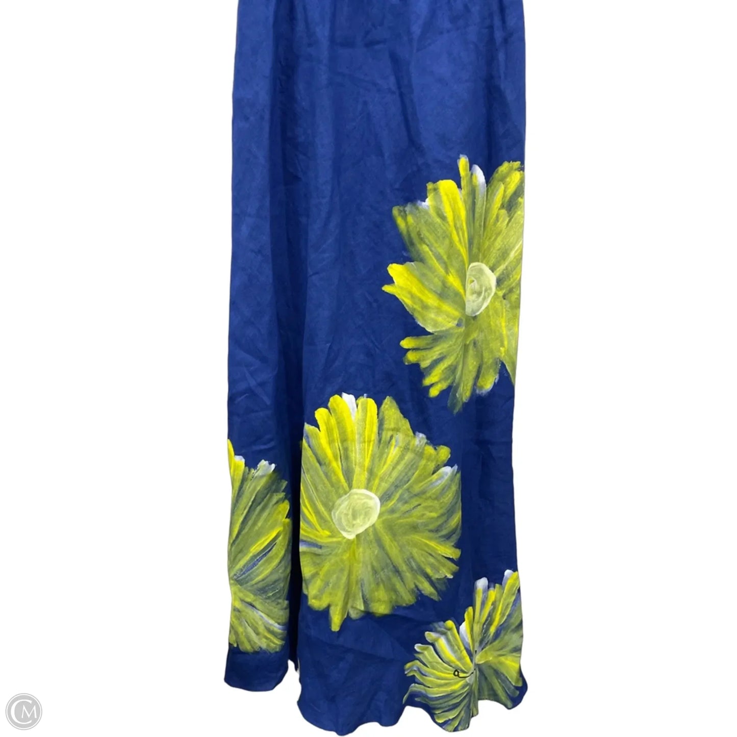 Dress Casual Maxi By Clothes Mentor In Blue & Yellow, Size: M