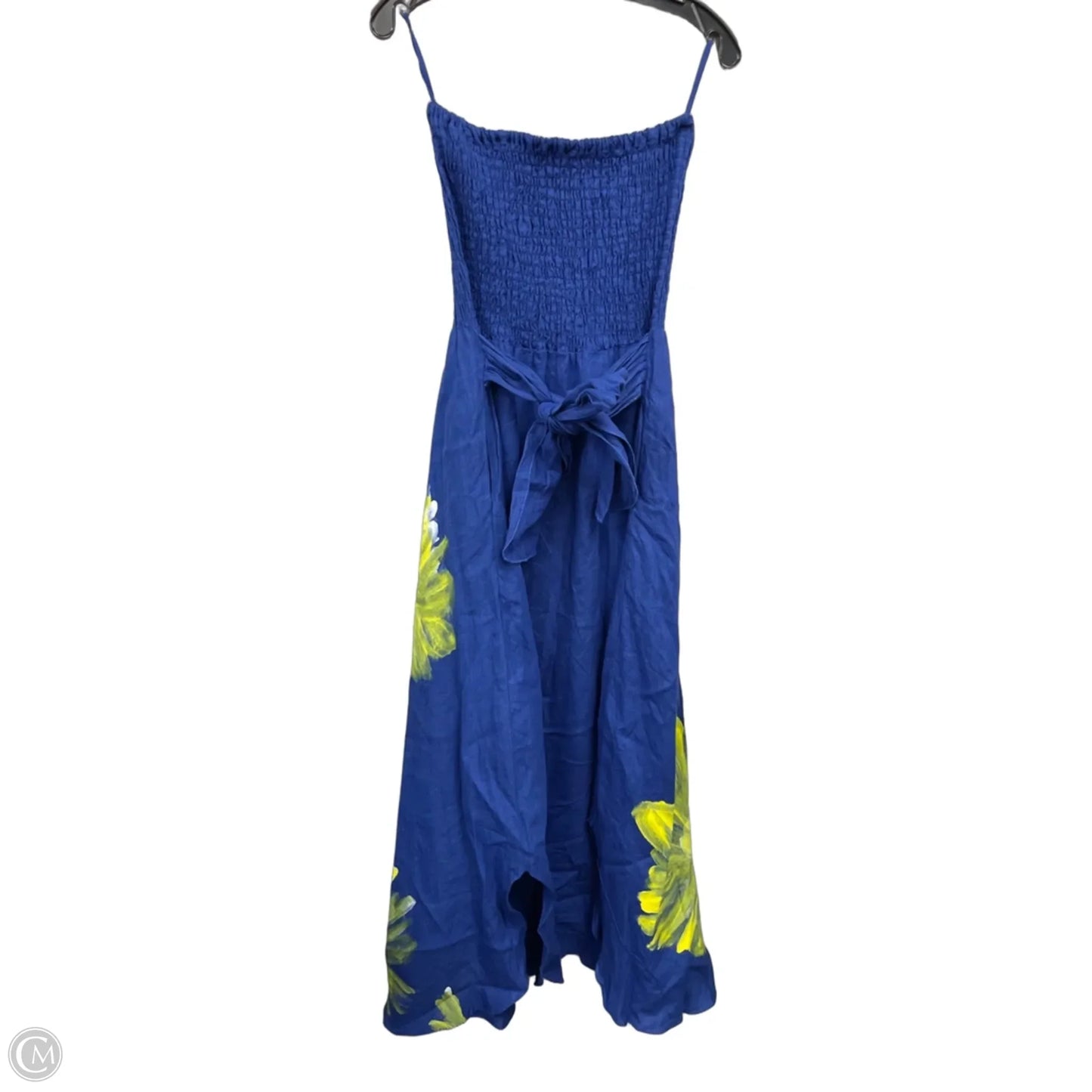 Dress Casual Maxi By Clothes Mentor In Blue & Yellow, Size: M