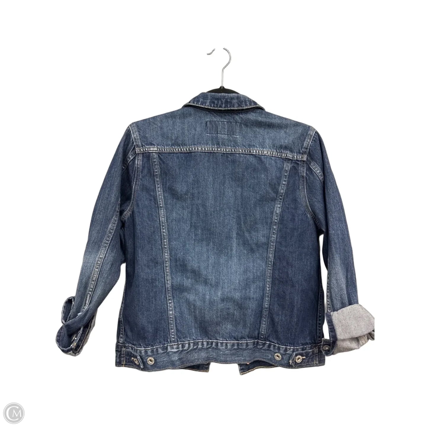 Jacket Denim By Lucky Brand In Blue, Size: M