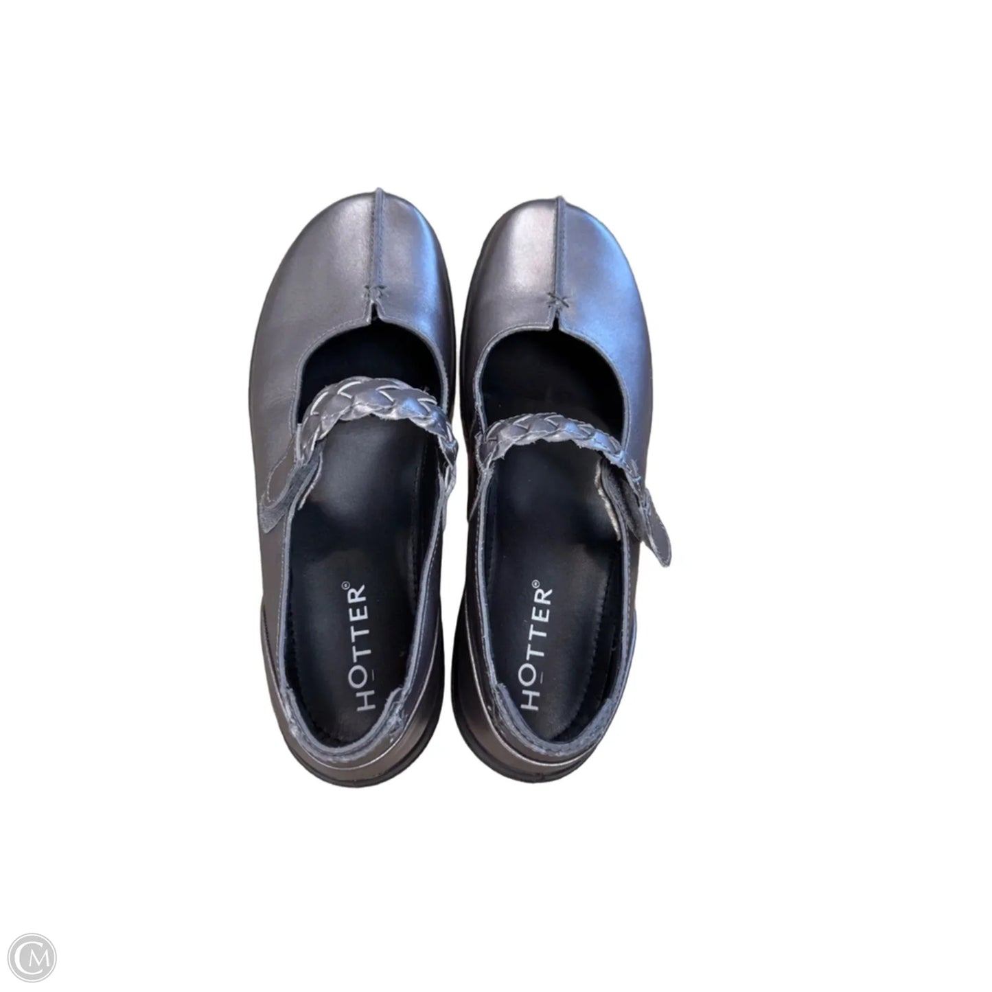 Shoes Flats By Clothes Mentor In Grey, Size: 6.5