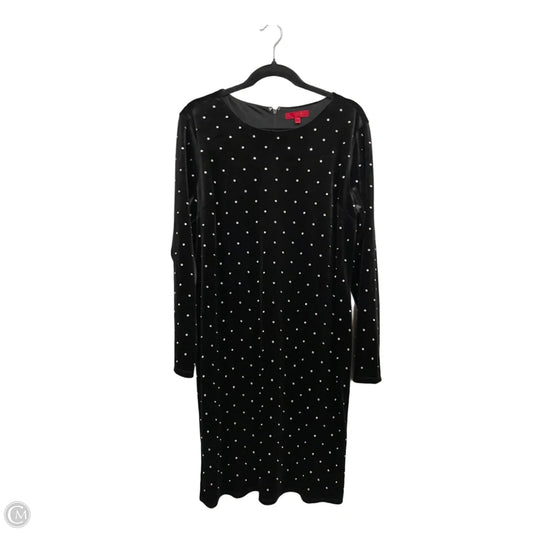 Dress Party Midi By Jennifer Lopez In Black & Silver, Size: Xl