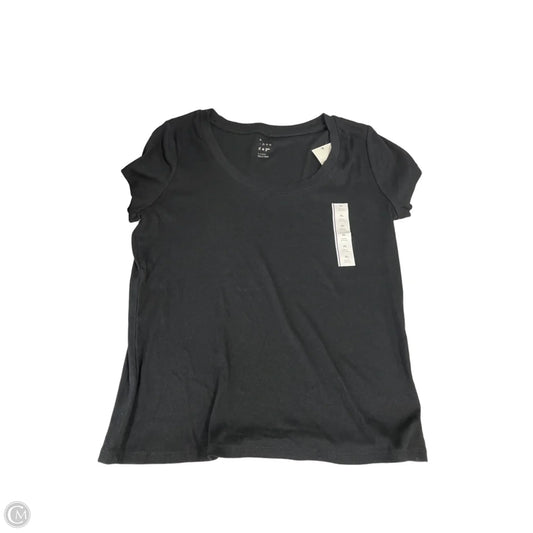 Top Short Sleeve Basic By A New Day In Black, Size: Xl