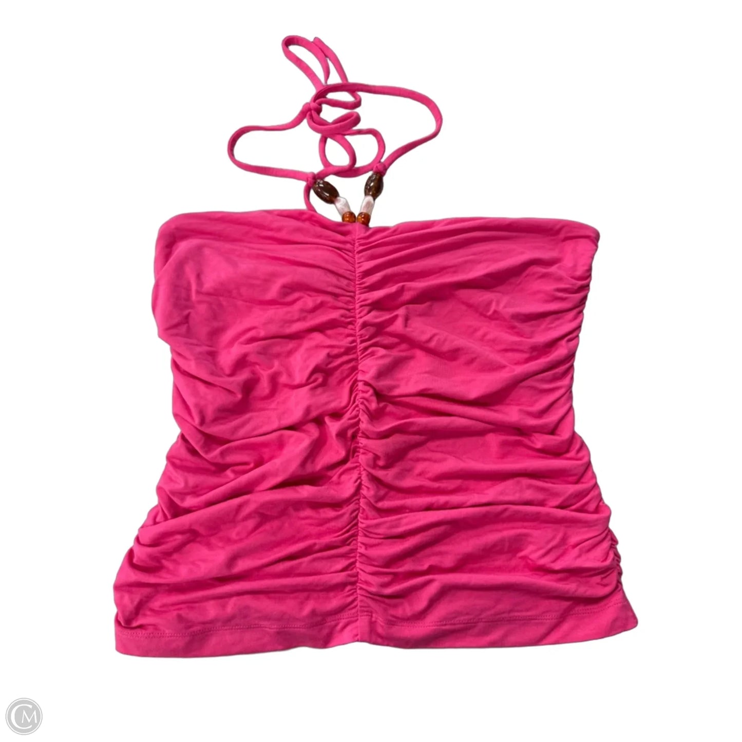 Top Sleeveless By Loft In Pink, Size: L