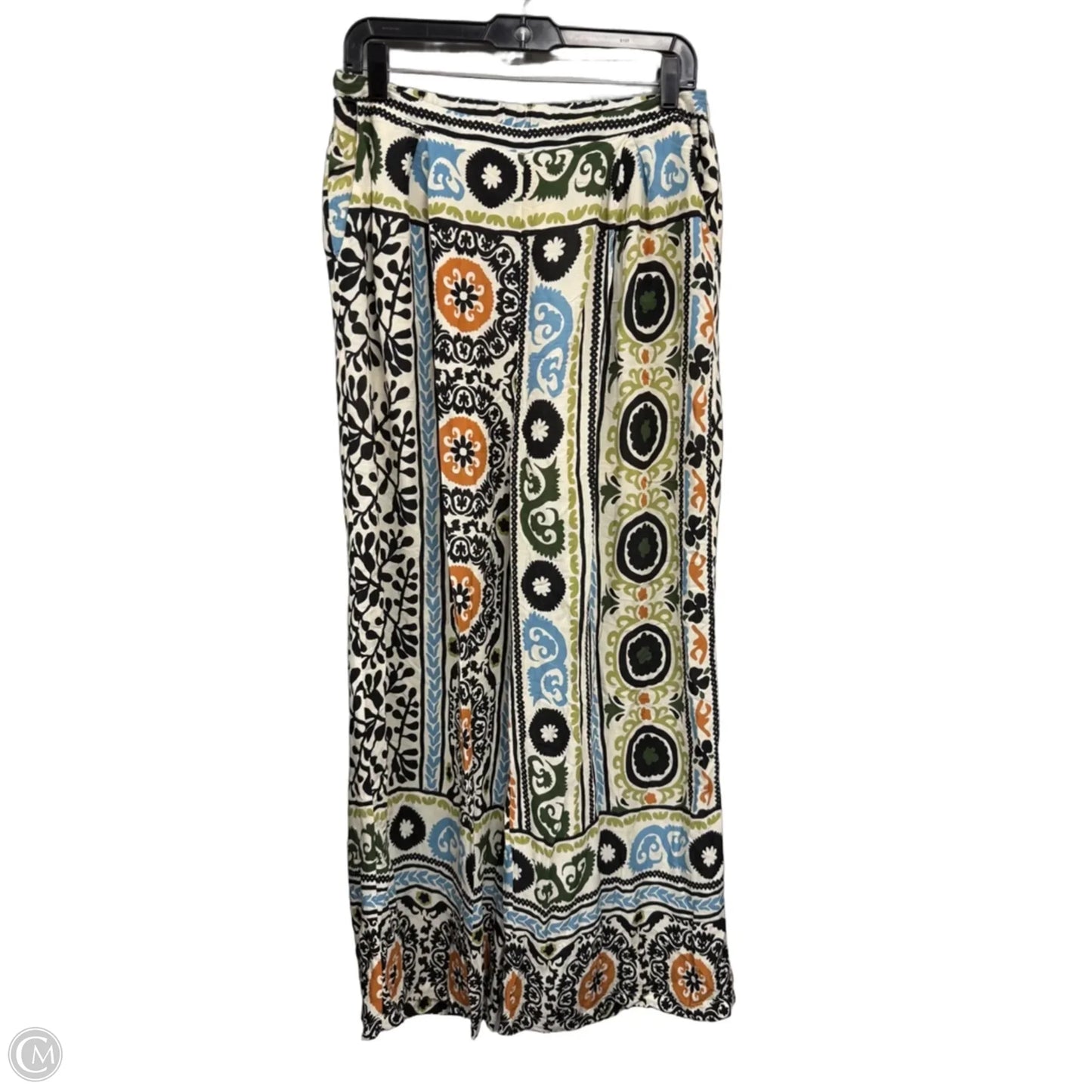 Pants Wide Leg By Clothes Mentor In Black & Cream, Size: L
