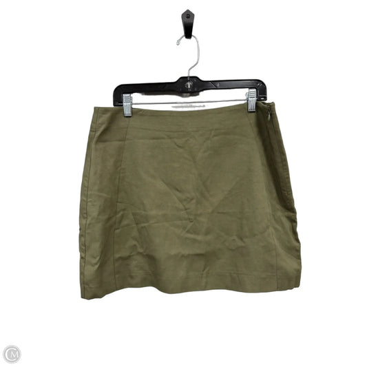 Skirt Mini & Short By Loft In Green, Size: 10