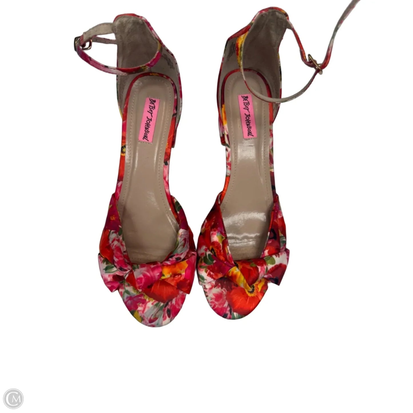 Shoes Heels Block By Betsey Johnson In Orange & Red, Size: 11