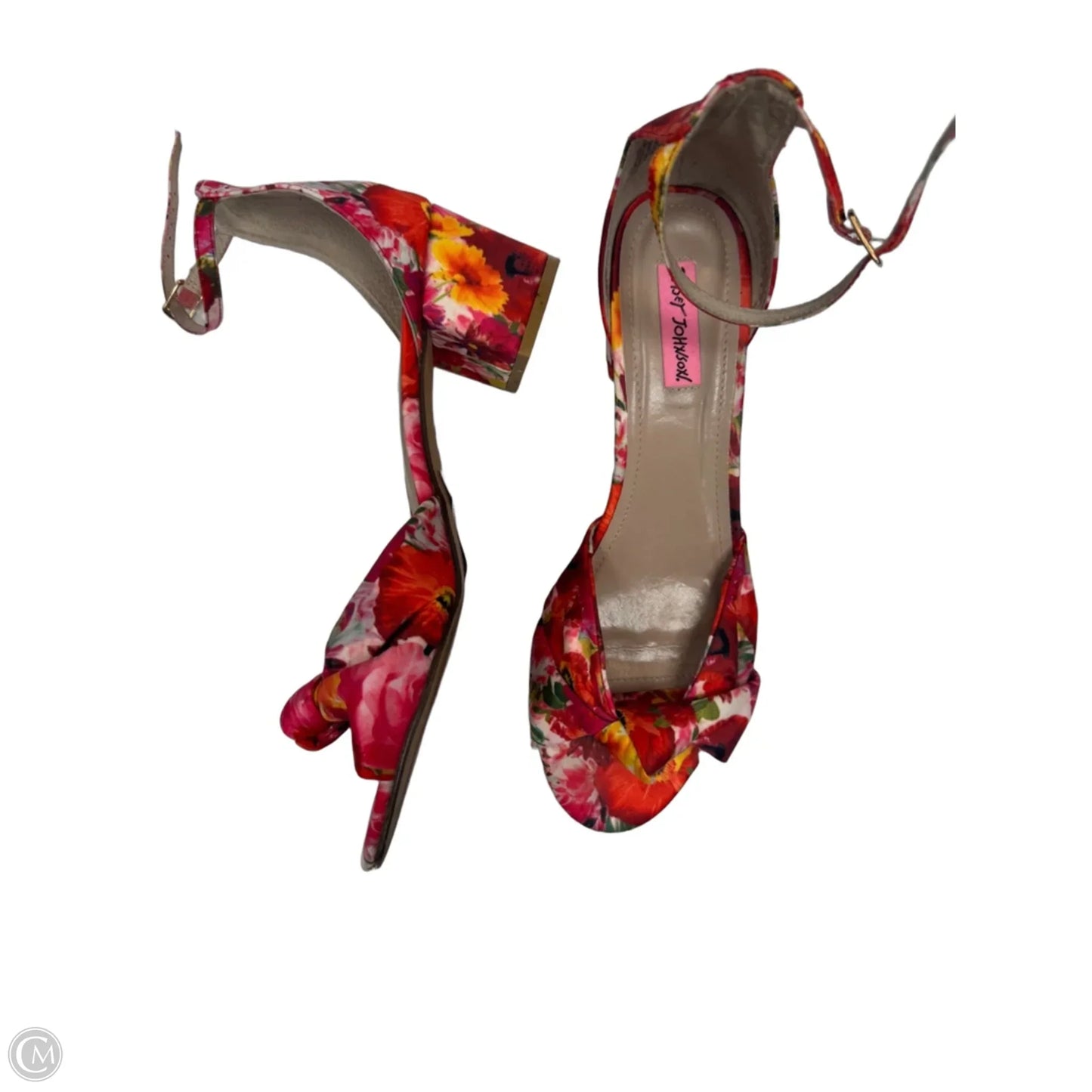 Shoes Heels Block By Betsey Johnson In Orange & Red, Size: 11
