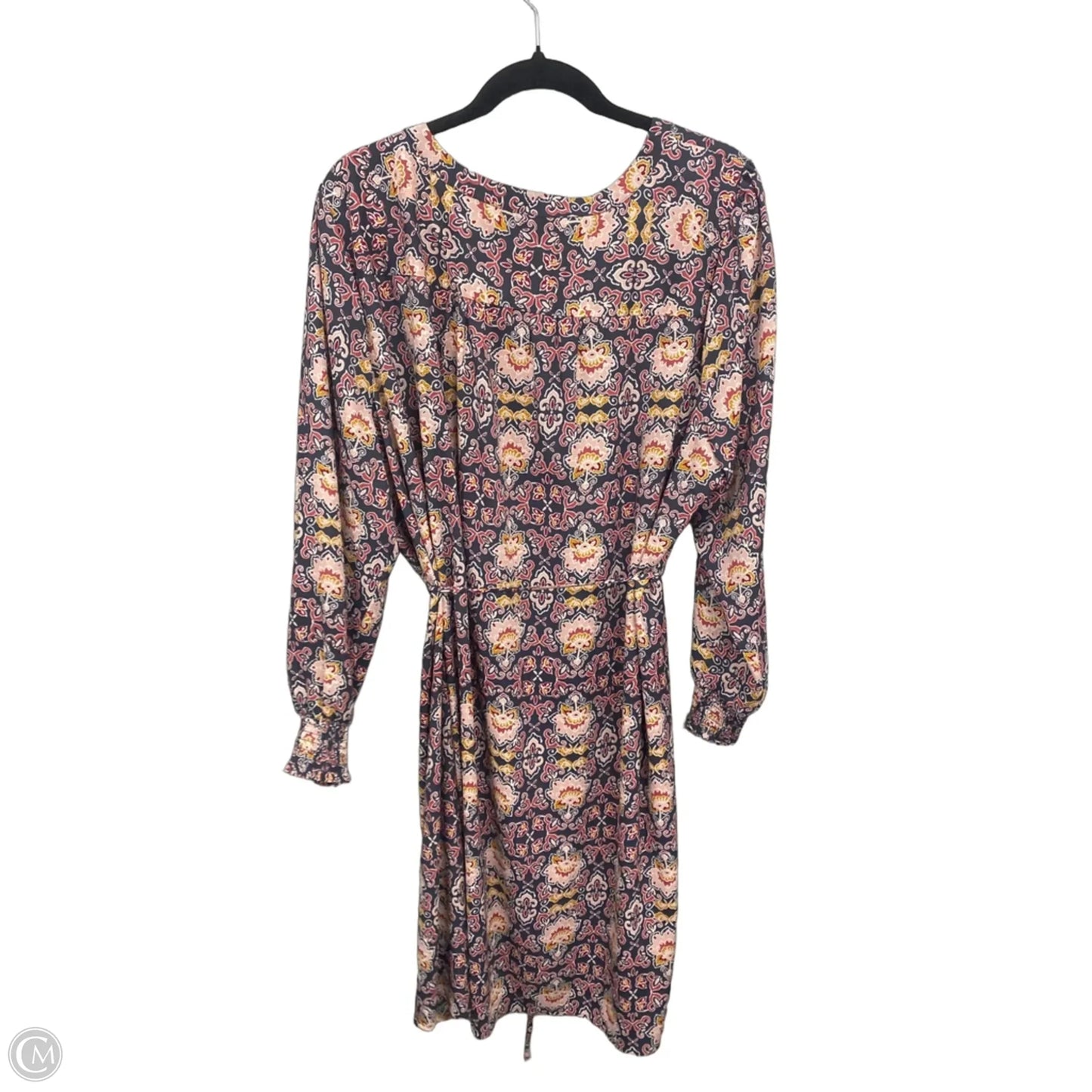 Dress Casual Midi By Logg In Grey & Pink, Size: 22
