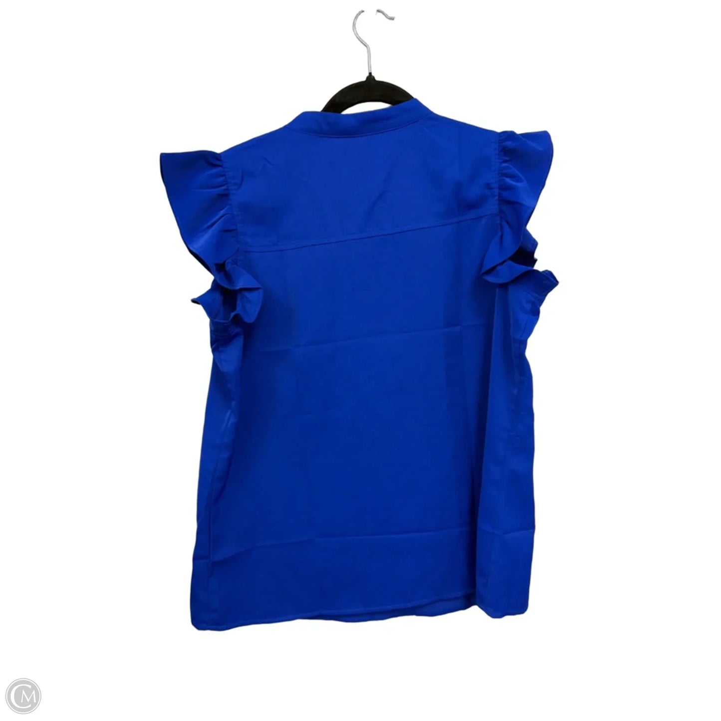 Blouse Short Sleeve By Cmc In Blue, Size: M