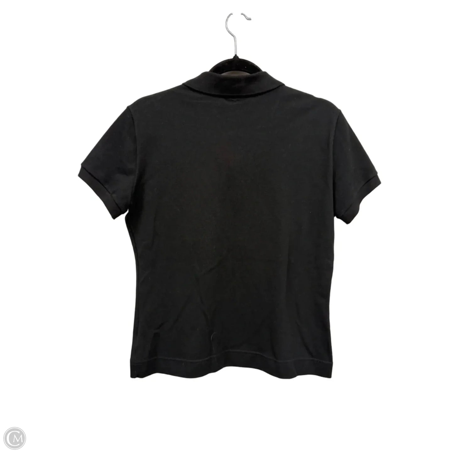 Top Short Sleeve By Lacoste In Black, Size: L
