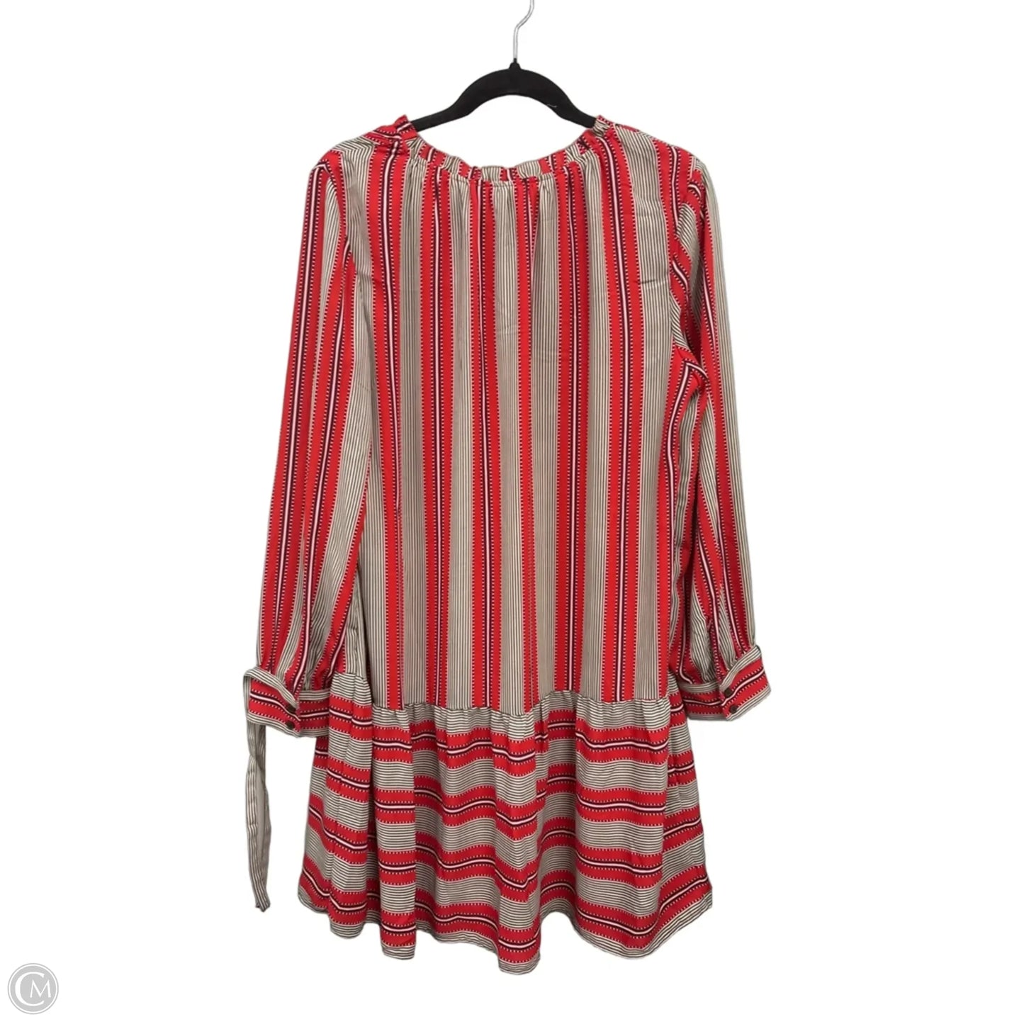 Dress Casual Short By Loft In Orange & White, Size: L