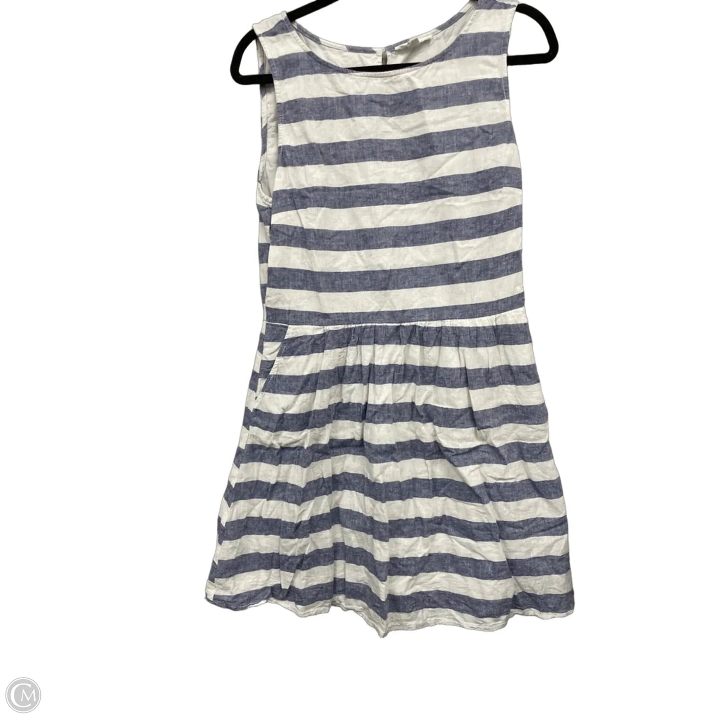 Dress Casual Short By Beachlunchlounge In Blue & White, Size: L
