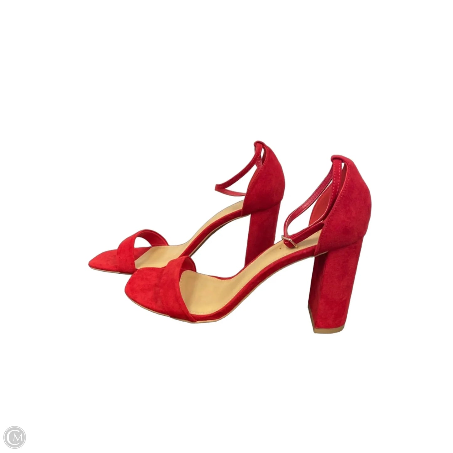 Shoes Heels Block By Shoedazzle In Red, Size: 10
