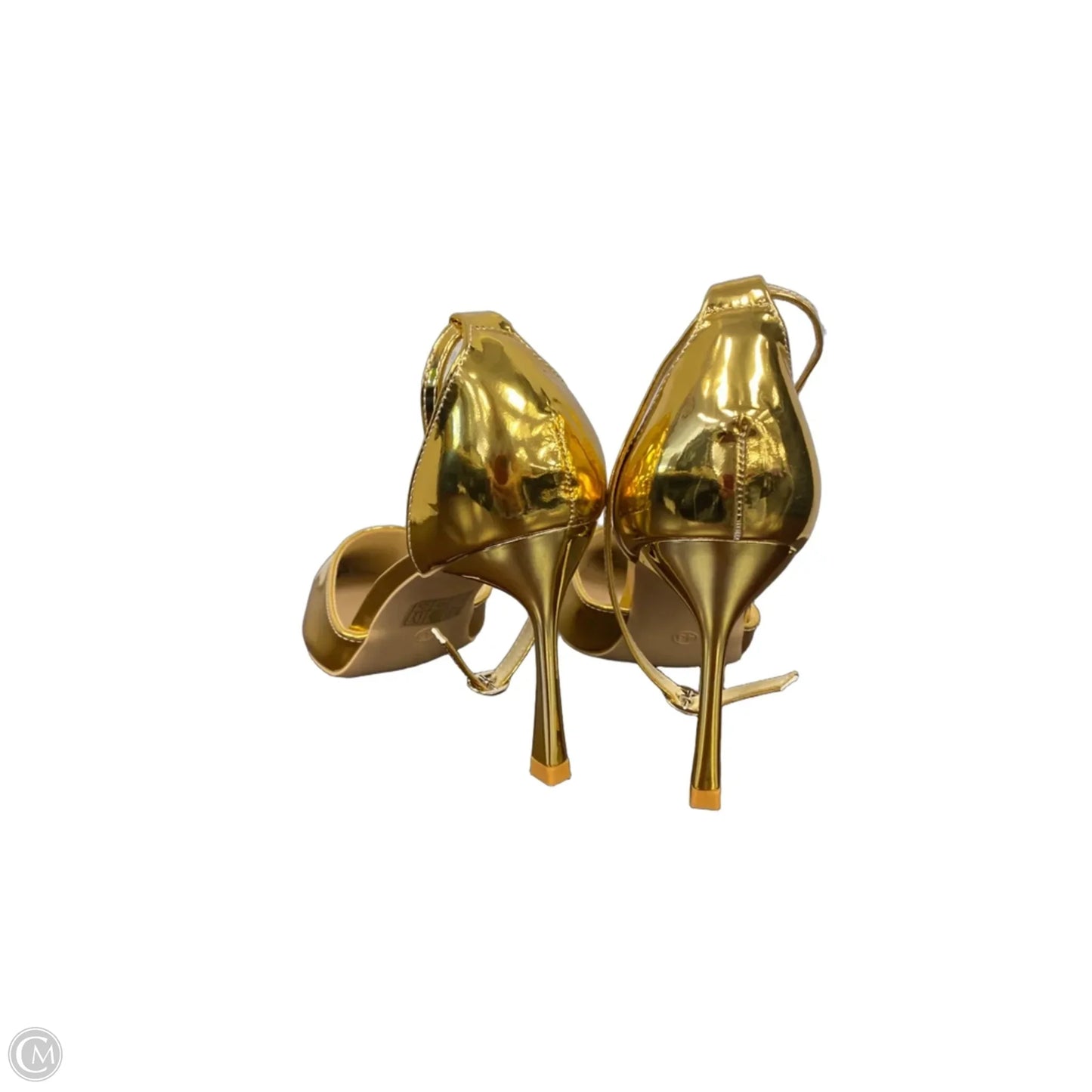 Shoes Heels Stiletto By Clothes Mentor In Gold, Size: 10
