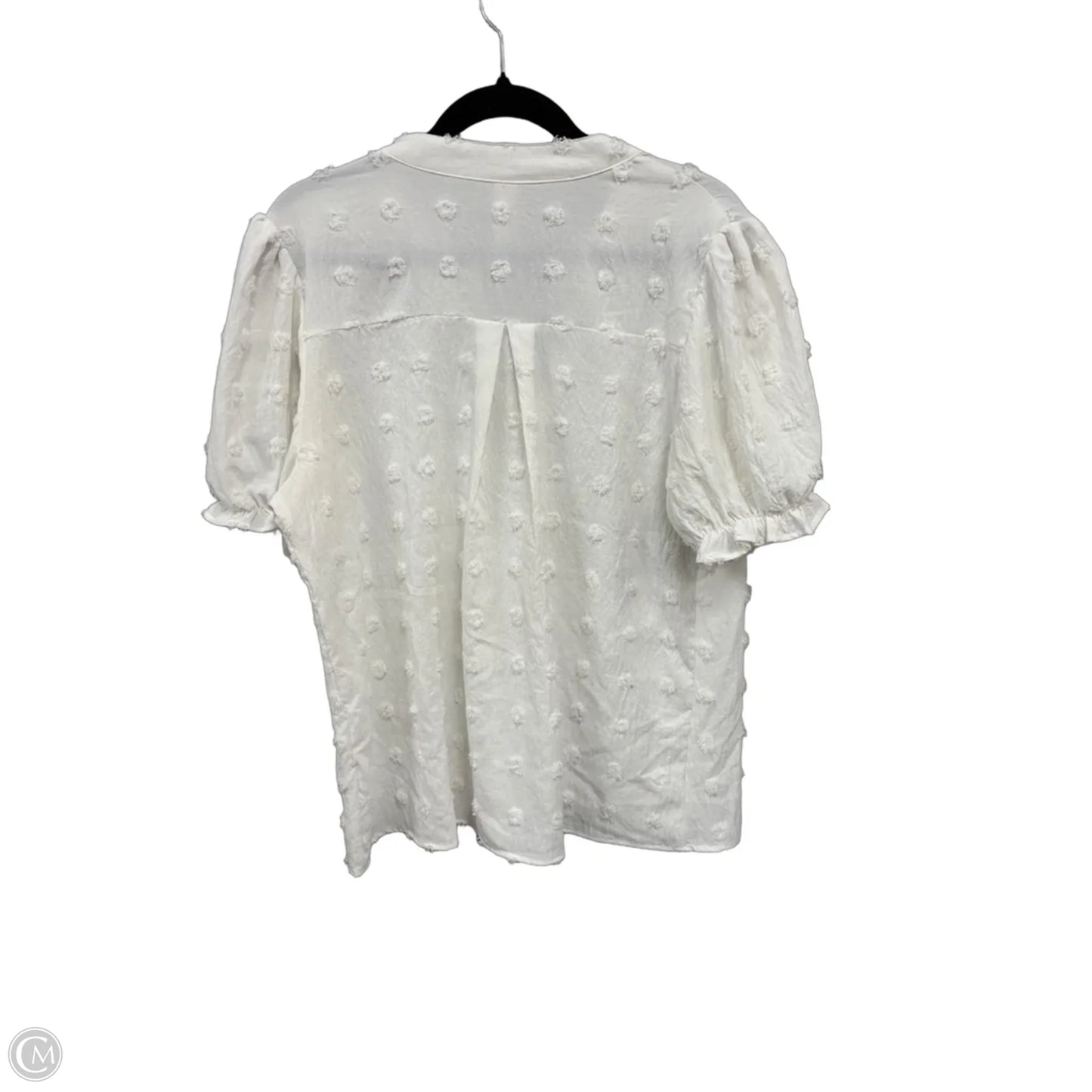Top Short Sleeve By Clothes Mentor In White, Size: Xl