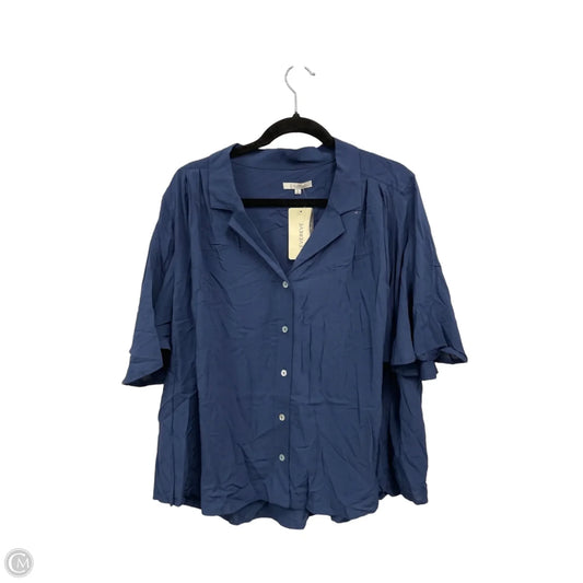 Top Short Sleeve By Z Supply In Blue, Size: Xl