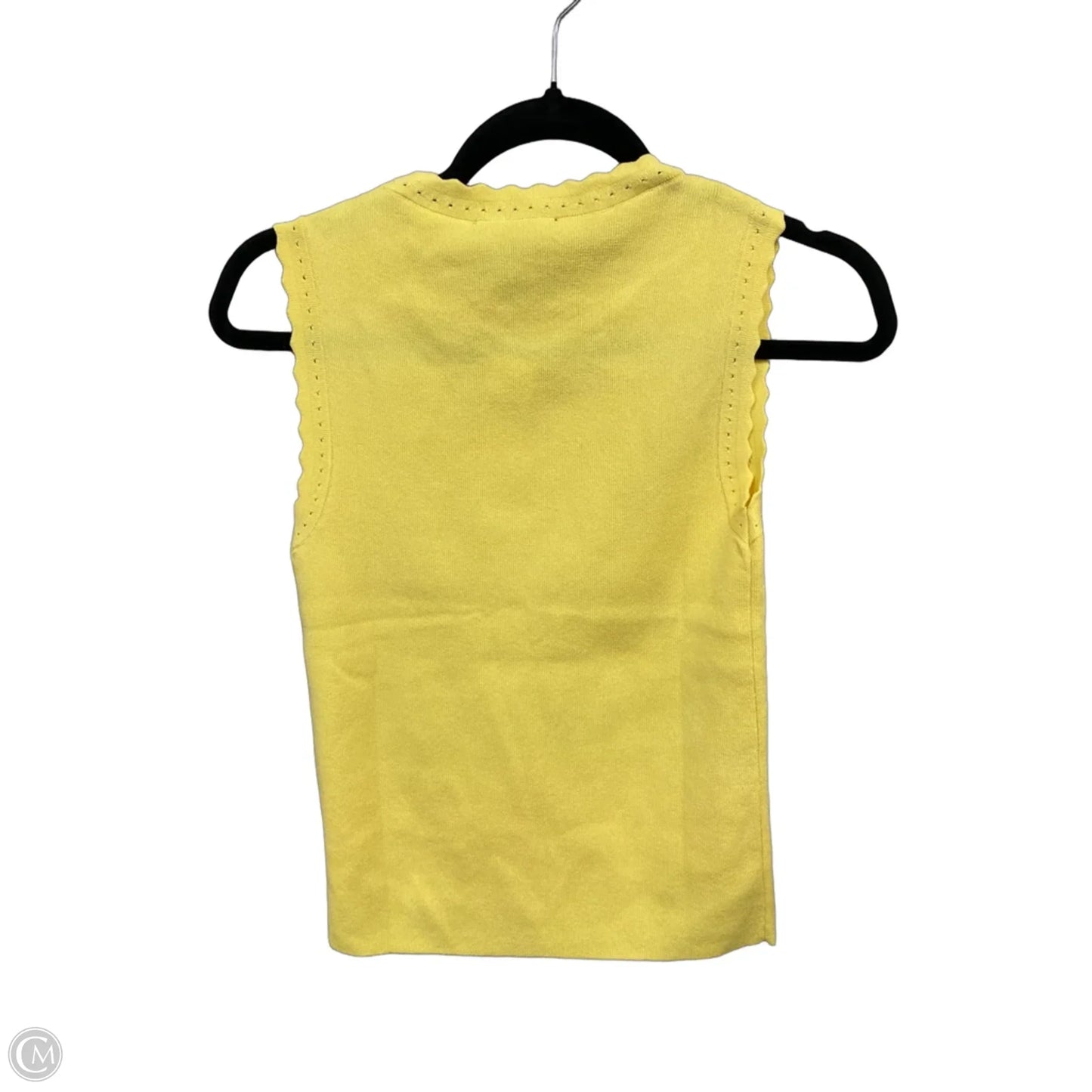 Top Sleeveless By Ann Taylor In Yellow, Size: Xs