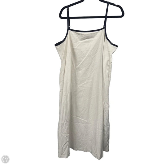 Dress Casual Midi By Ava & Viv In Black & Cream, Size: Xxl