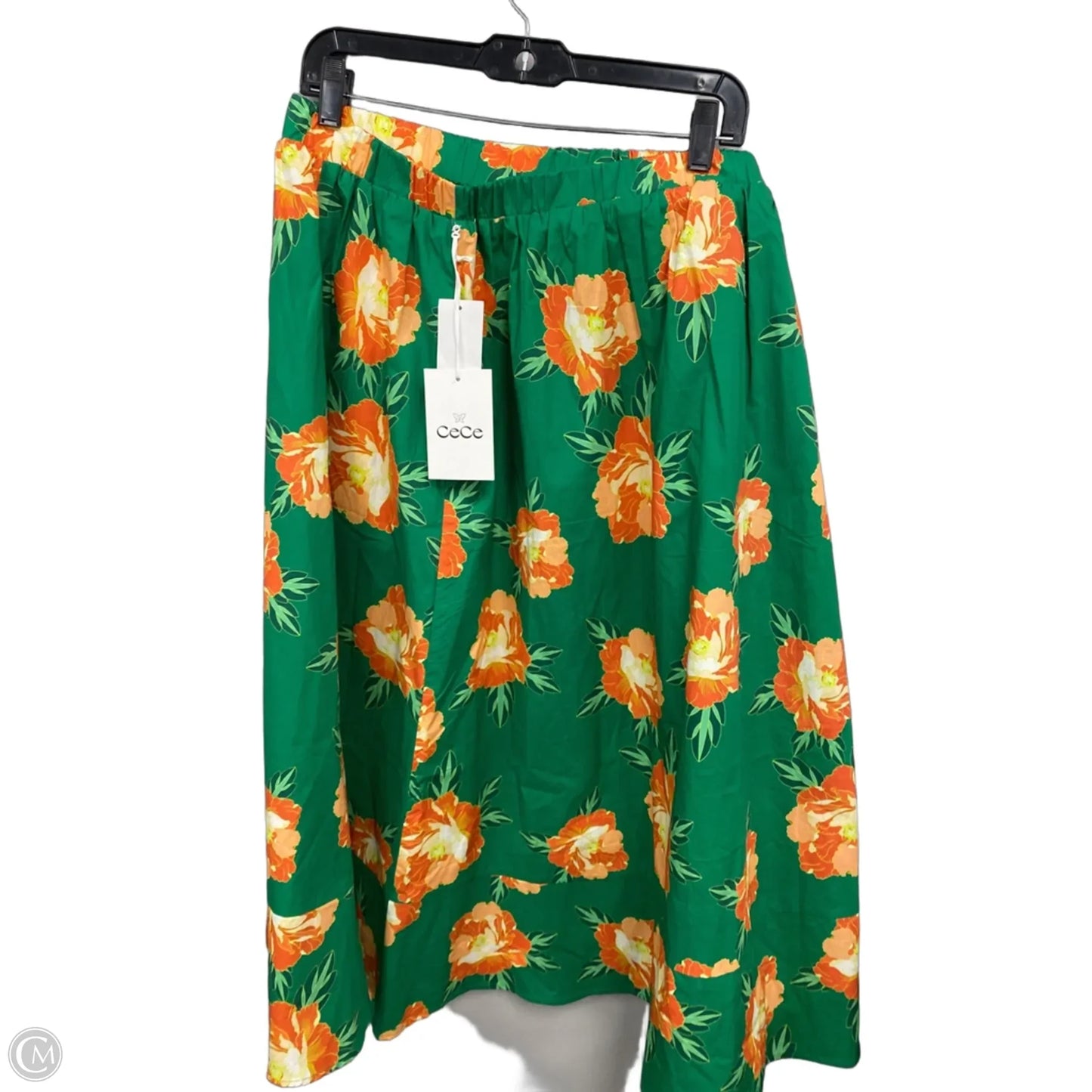 Skirt Maxi By Cece In Green & Orange, Size: Xl