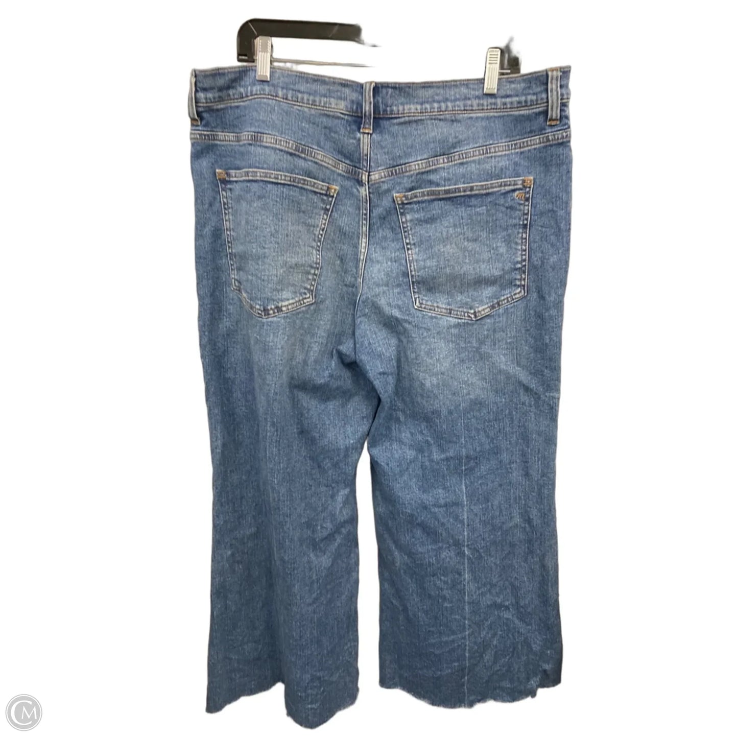 Jeans Wide Leg By Madewell In Blue Denim, Size: 16