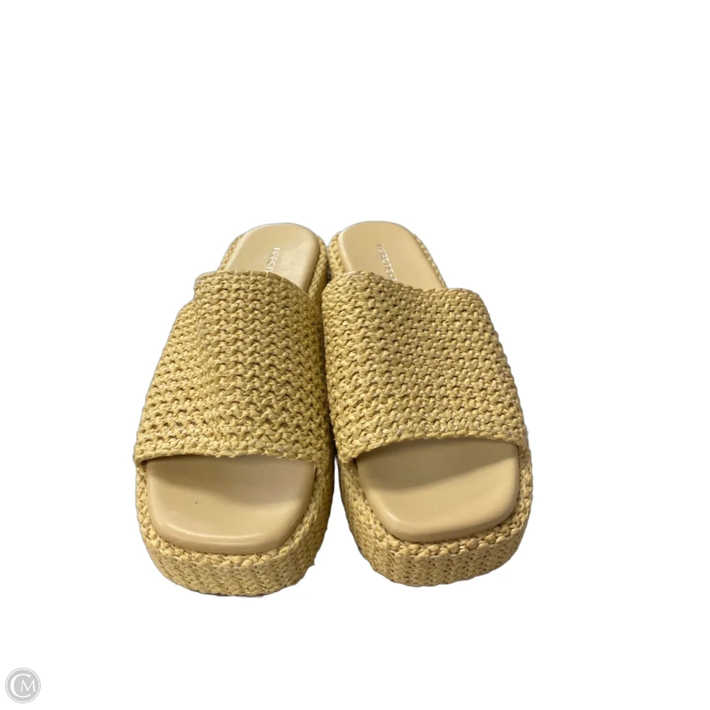 Sandals Heels Platform By Marc Fisher In Cream, Size: 10
