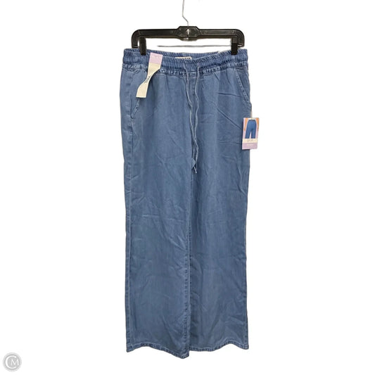 Jeans Wide Leg By Wax Jean In Blue Denim, Size: L