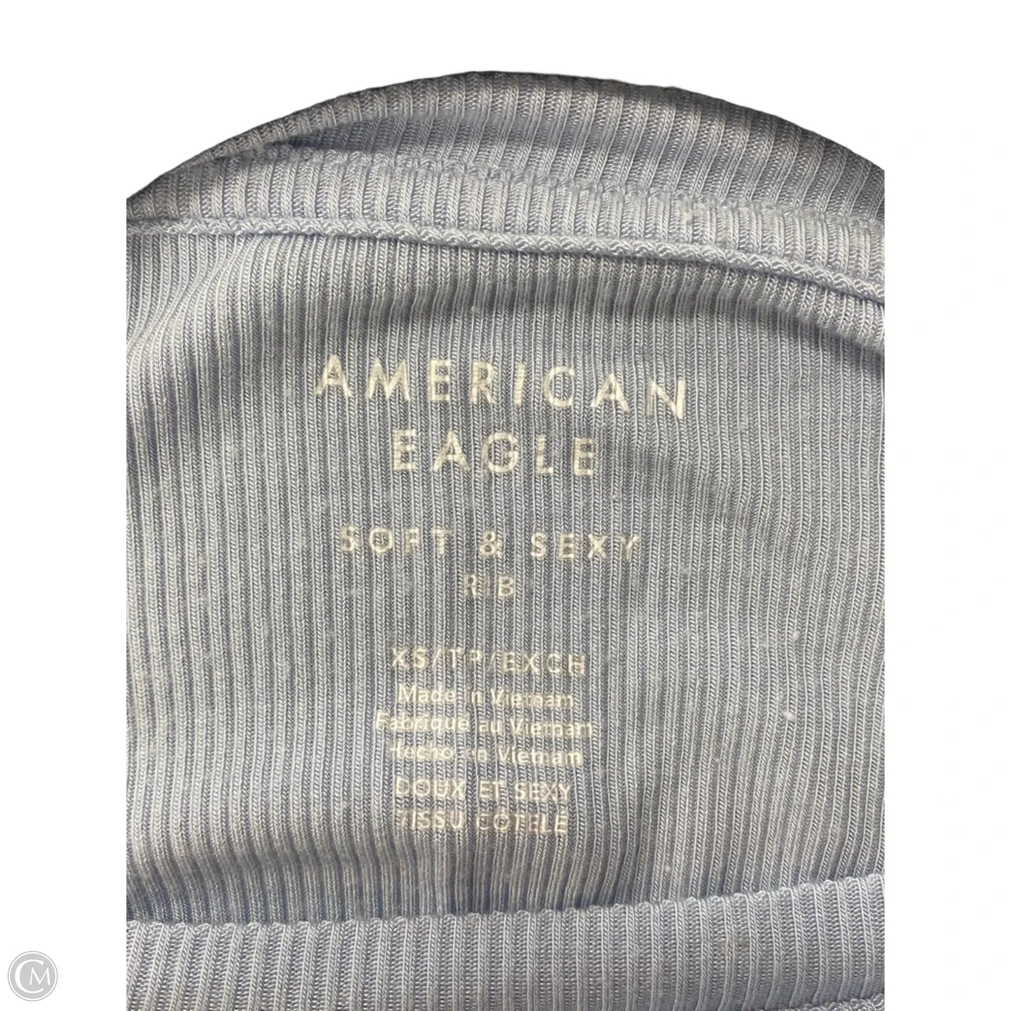 Top Short Sleeve Basic By American Eagle In Blue, Size: Xs
