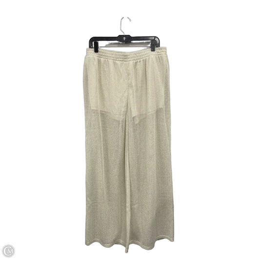 Pants Wide Leg By H&m In Cream, Size: L