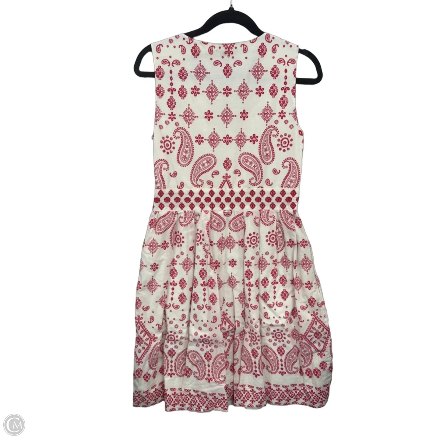 Dress Casual Midi By Talbots In Red & White, Size: 8p