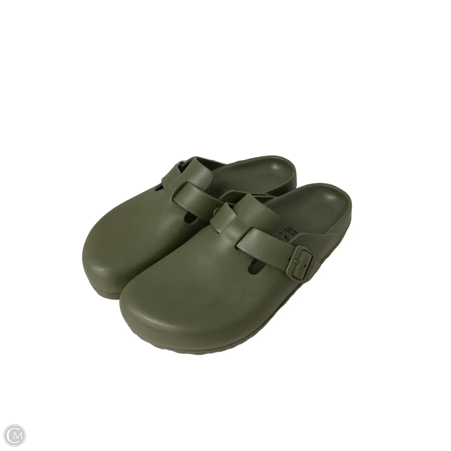 Shoes Flats By Birkenstock In Green, Size: 10