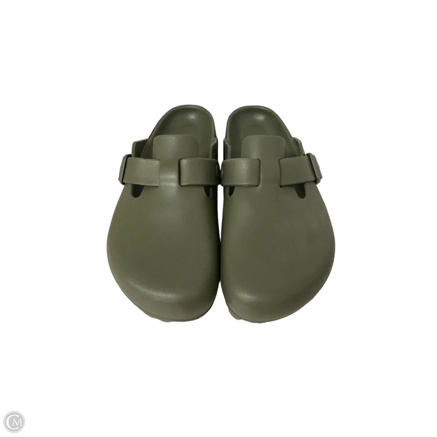 Shoes Flats By Birkenstock In Green, Size: 10