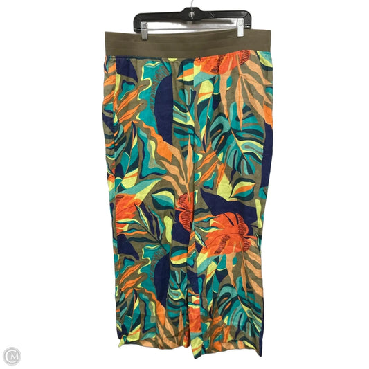 Pants Wide Leg By Soft Surroundings In Blue & Brown, Size: 1x