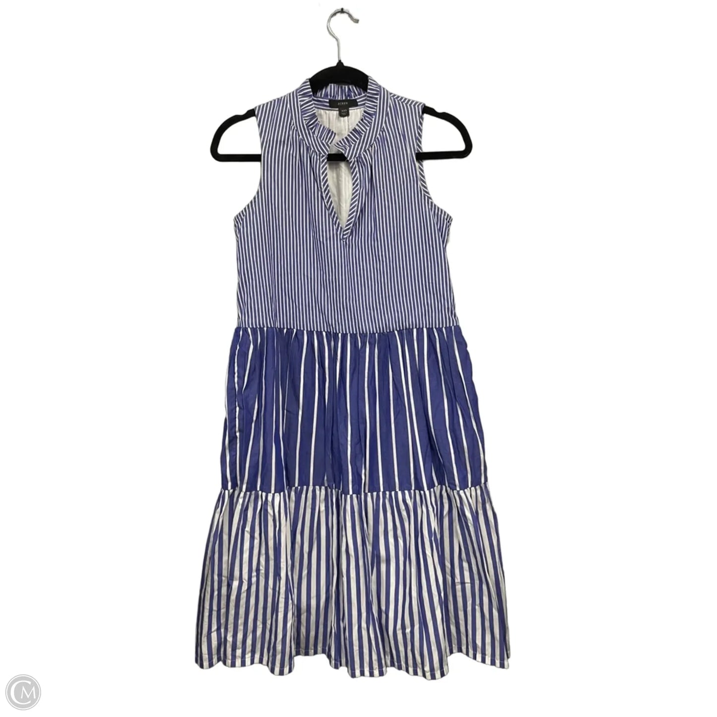 Dress Casual Short By J. Crew In Blue & White, Size: Xxs