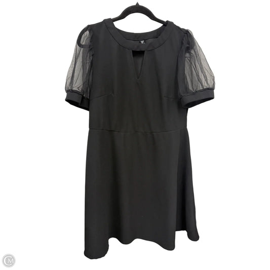 Dress Casual Midi By Shein In Black, Size: 1x