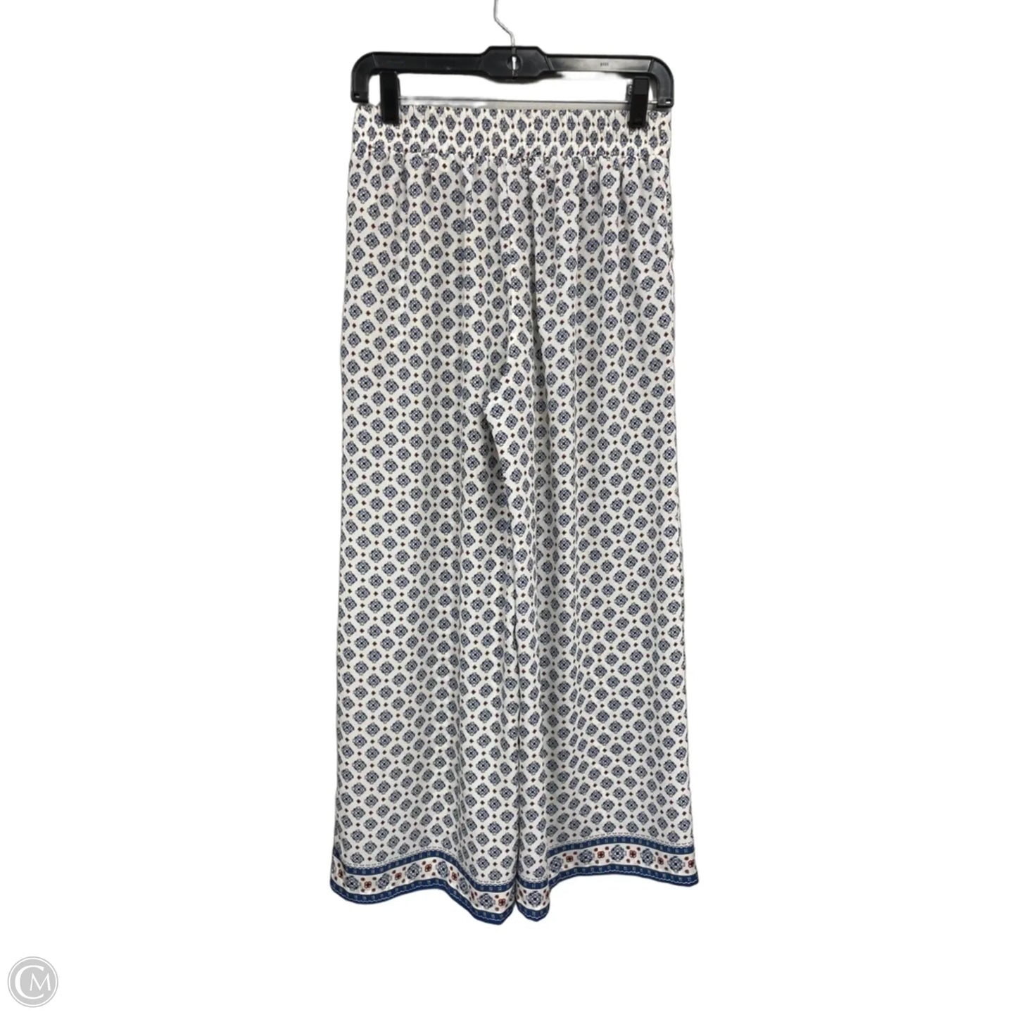 Pants Wide Leg By Max Studio In Blue & White, Size: Xs