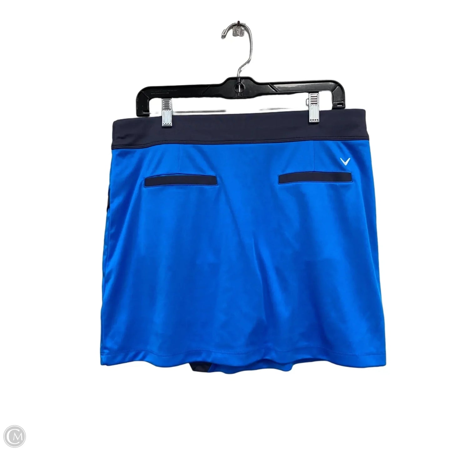 Athletic Skort By Callaway In Blue & Grey, Size: L