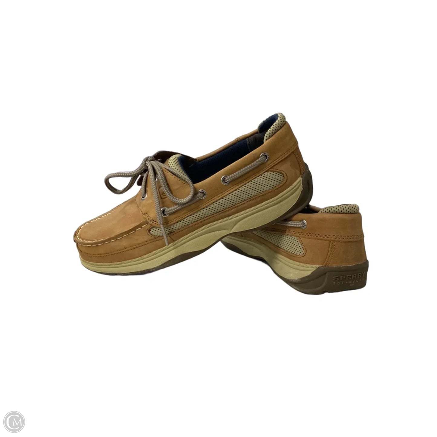 Shoes Flats By Sperry In Brown & Tan, Size: 5