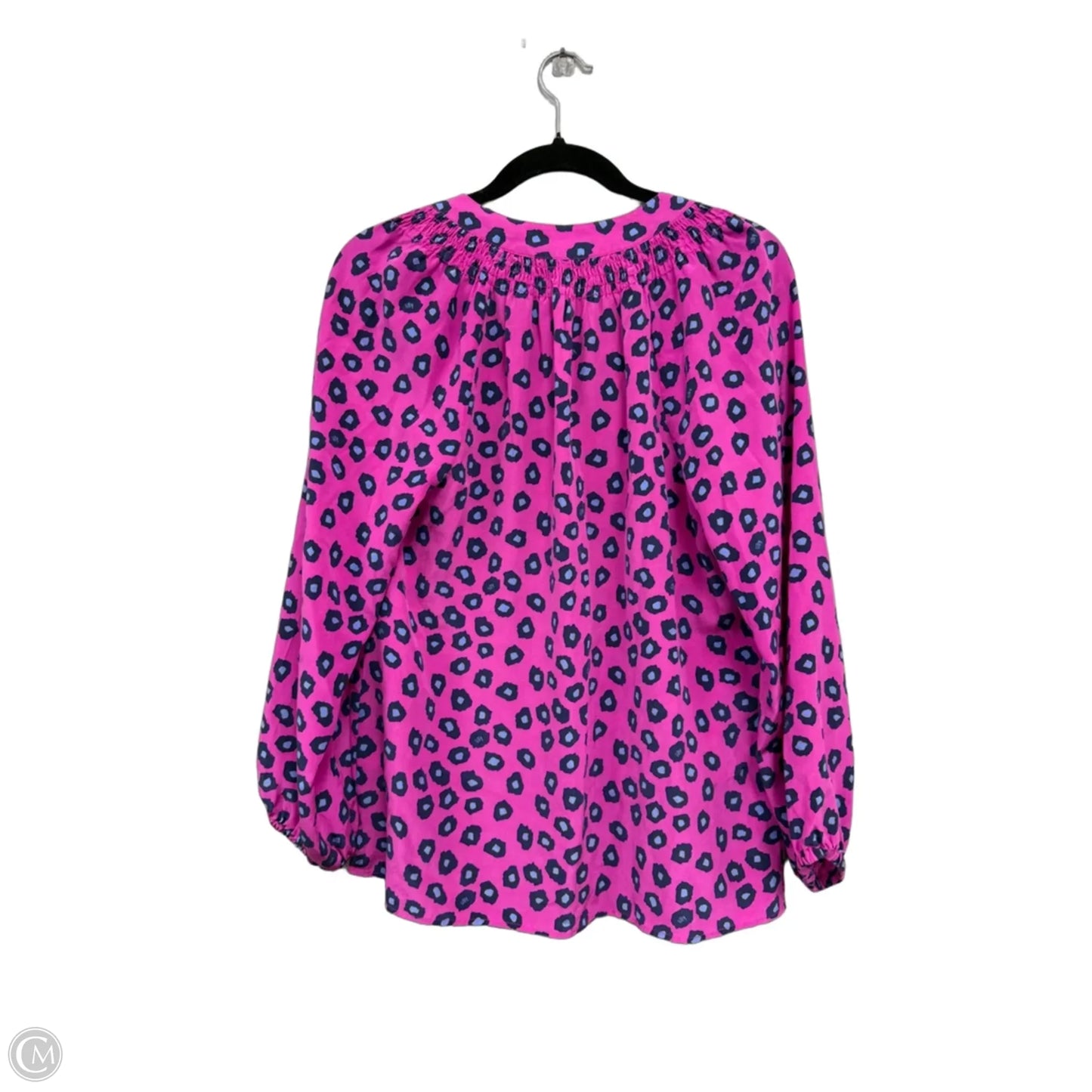 Blouse Designer By Lilly Pulitzer In Blue & Pink, Size: M