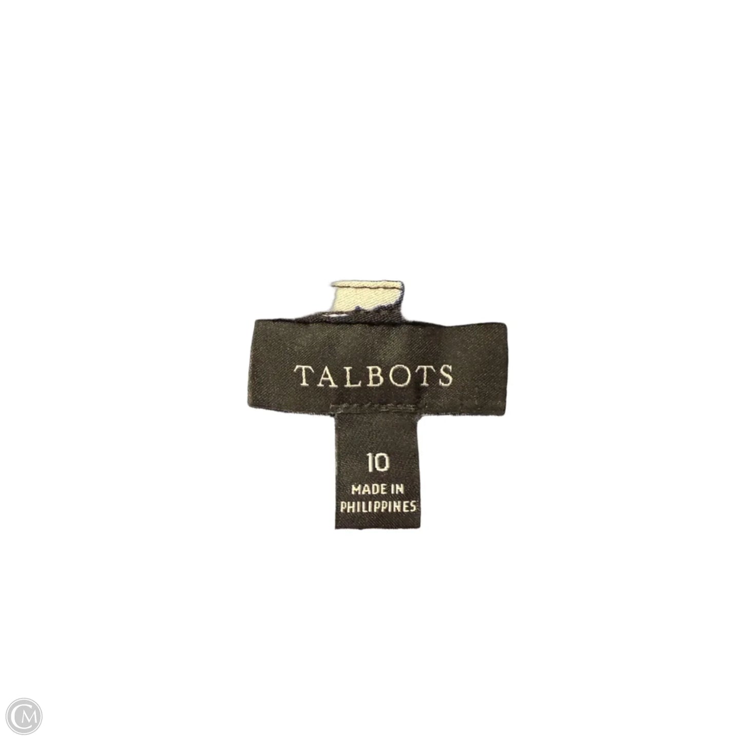 Dress Casual Midi By Talbots In Blue & White, Size: 10