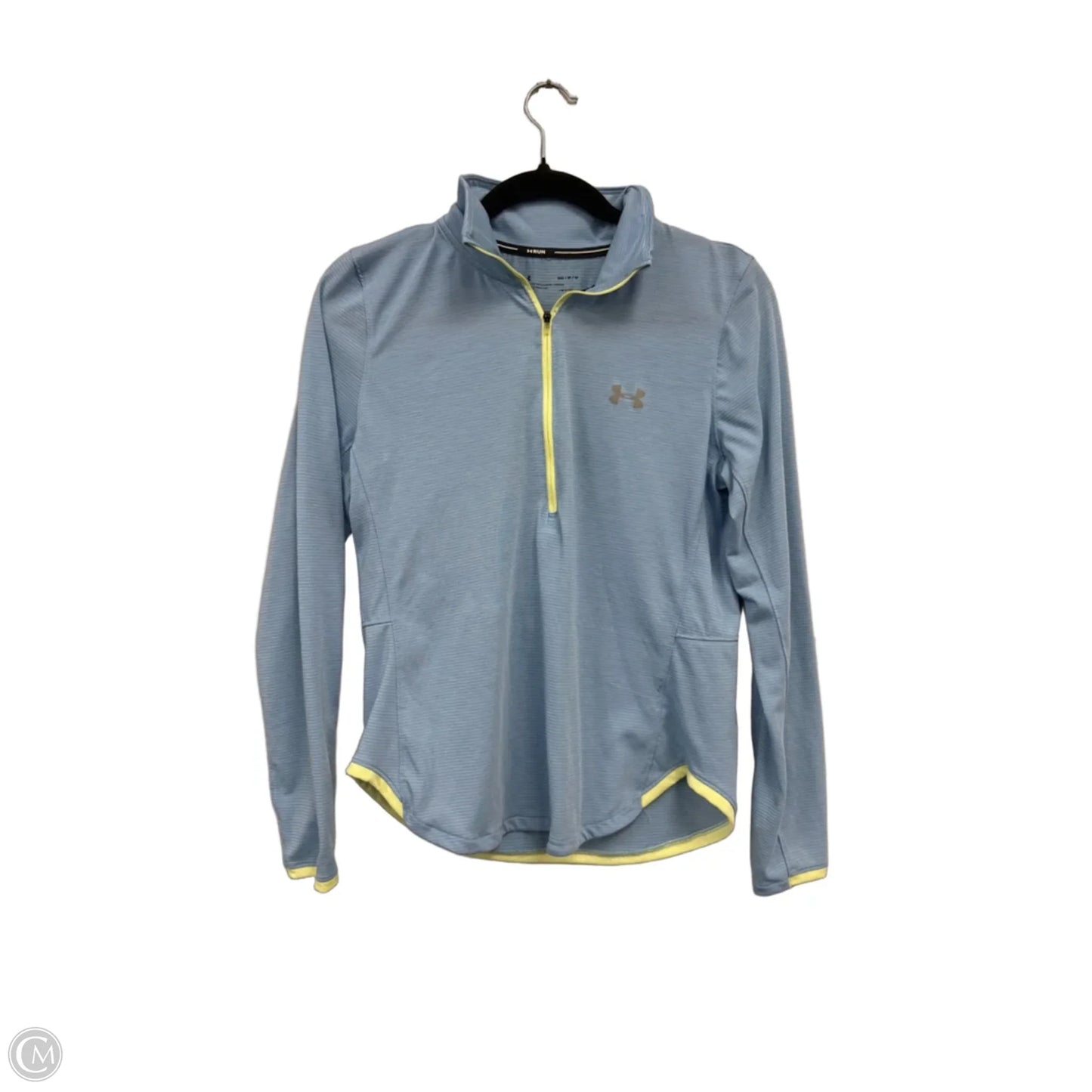 Athletic Jacket By Under Armour In Blue & Yellow, Size: M