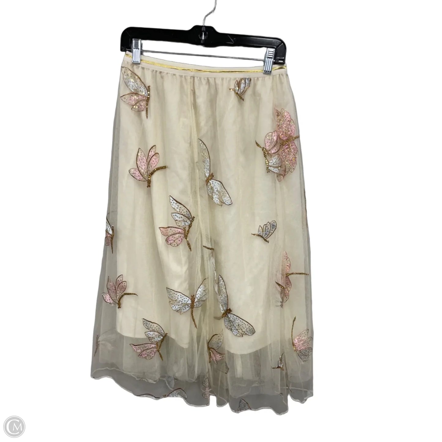 Skirt Maxi By Clothes Mentor In Cream & Tan, Size: S