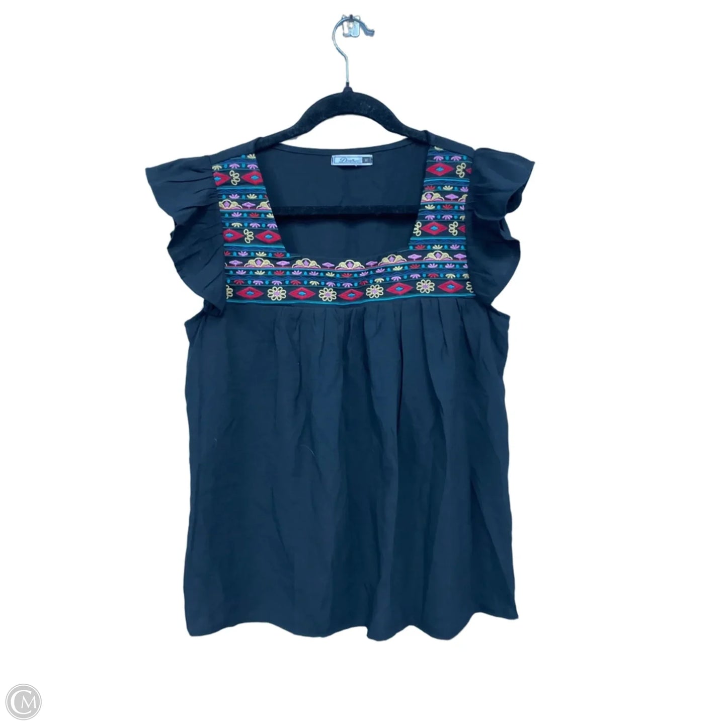 Top Short Sleeve By Clothes Mentor In Black & Red, Size: M