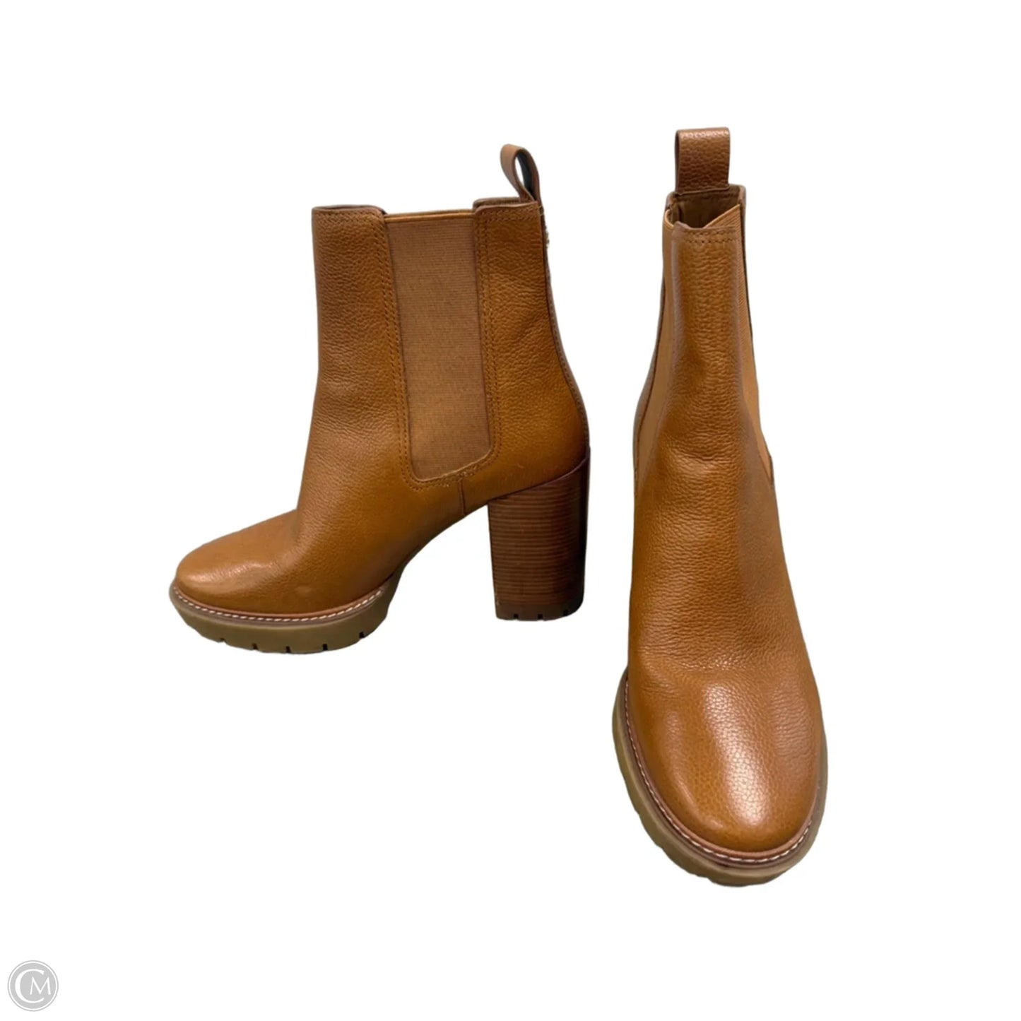Boots Designer By Tory Burch In Brown, Size: 10