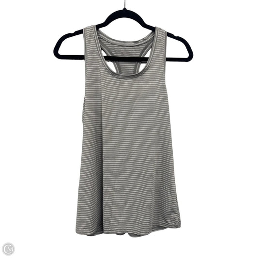Athletic Tank Top By Jockey In Grey & White, Size: M