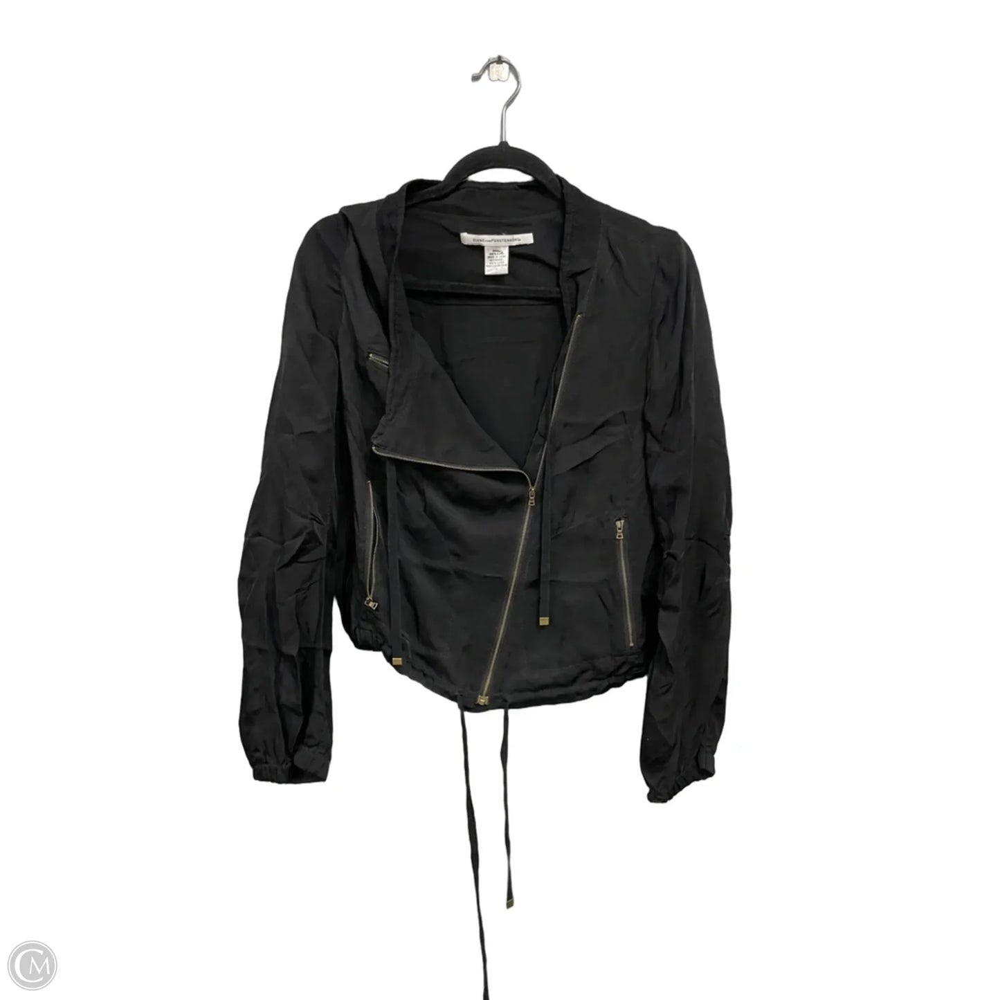 Jacket Designer By Diane Von Furstenberg In Black, Size: 4