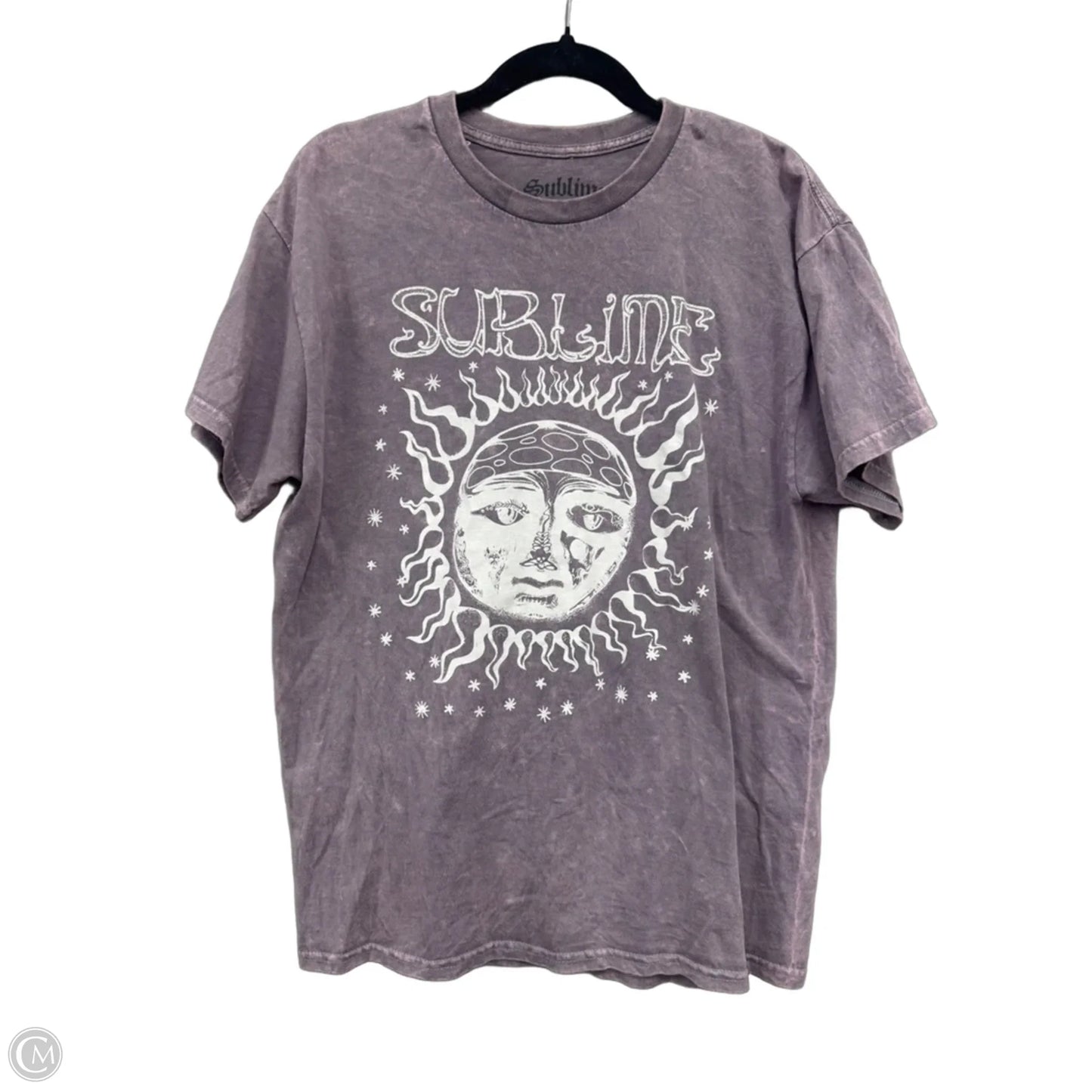 Top Short Sleeve Basic By Clothes Mentor In Purple, Size: L