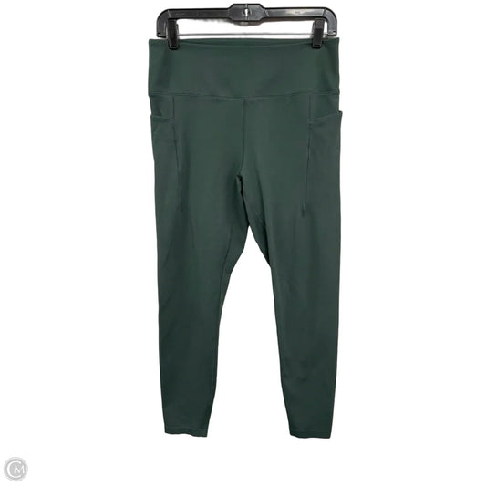Athletic Leggings By Danskin In Green, Size: L
